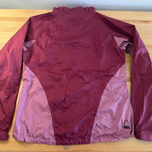 Sierra Designs RAIN JACKET Women's Large L Cranberry Pink Windbreaker - Picture 7 of 11
